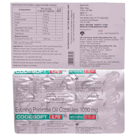 codesoft epo capsule 15's